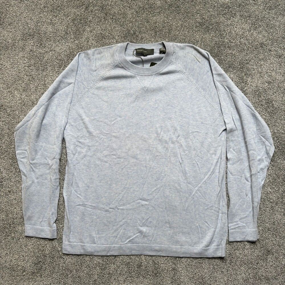 Henry Cottons NWT Mens Shirt Medium Blue 100% Cotton Oversized
